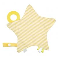 Saro Knuffeldoekje Ster Geel 24 X 22 Cm - thumbnail