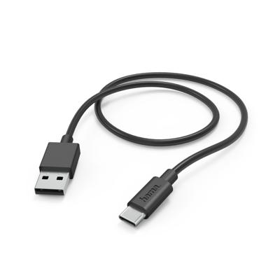 Hama Oplaadkabel USB-A naar USB-C, 1 meter Telefonie accessoire Zwart Hama Oplaadkabel USB-A naar USB-C, 1 meter Telefonie accessoire Zwart