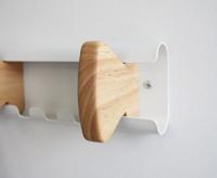 Unilux muurkapstok Aurora, wit, 3 haken - thumbnail