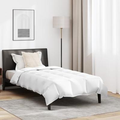 Zomer Dekbed met kussen 2 pcs Wit Donsveertjes