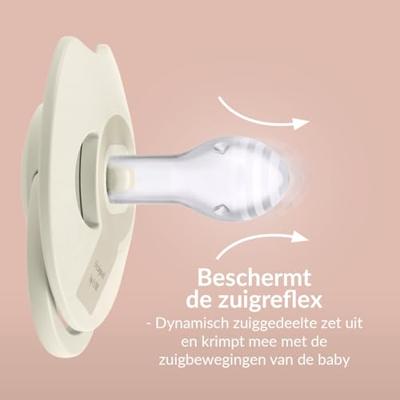 Difrax LOVI Prime Pacifier 0-6 Months - Nude/Blush Difrax LOVI Prime Pacifier 0-6 Months - Nude/Blush