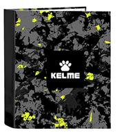 Ringmap Kelme Jungle Zwart Grijs Limoen A4 (27 x 33 x 6 cm) - thumbnail