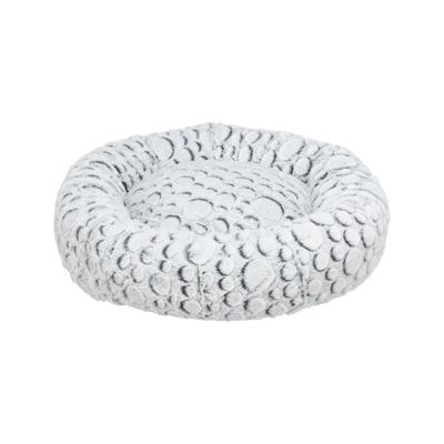 TRIXIE HONDENMAND MILA ROND PLUCHE WIT / GRIJS 60X60 CM TRIXIE HONDENMAND MILA ROND PLUCHE WIT / GRIJS 60X60 CM