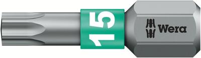 Wera 867/1 BTZ TORX® Bits, TX 15 x 25 mm - 05066122001