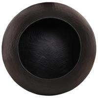 Salontafel Ø 50x30 cm gehamerd aluminium zwart - thumbnail