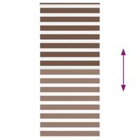 VidaXL Zebra rolgordijn 110x230 cm stofbreedte 105,9cm polyester bruin - thumbnail