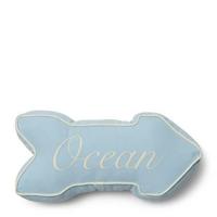 Riviera Maison - Beach Sign Box Pillow - Blue - thumbnail