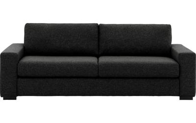 Goossens Bank Lucca antraciet, stof, 3-zits, stijlvol landelijk Goossens Bank Lucca antraciet, stof, 3-zits, stijlvol landelijk