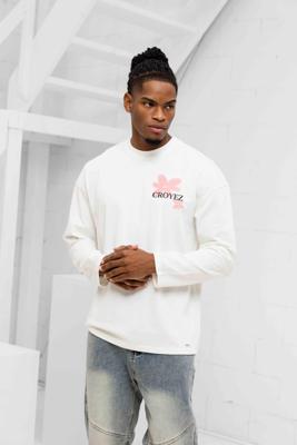 Croyez Botanique Longsleeve T-Shirt Heren Gebroken Wit - Maat S - Kleur: Gebroken Wit | Soccerfanshop