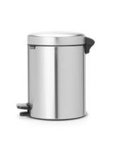 Brabantia Newicon Pedaalemmer 5L Mat Staal - thumbnail