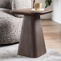 Eleonora Bijzettafel 'Aron' Mangohout, 40 x 40cm, kleur Bruin - thumbnail