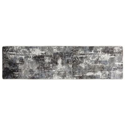 Vloerkleed wasbaar anti-slip 80x300 cm meerkleurig