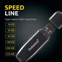 Intenso 512GB Speed Line USB-stick 512 GB Zwart 3533493 USB-A 3.2 Gen 1 - thumbnail