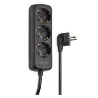 Hama Stekkerdoos 3-voudig Zwart Per 10 Stuks - thumbnail