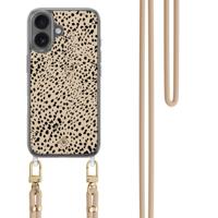 iPhone 16 hoesje met beige koord - Spot on - thumbnail