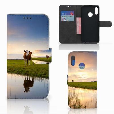 Honor 10 Lite | Telefoonhoesje | Met pasjeshouder | Koe