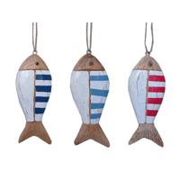 CosyDecor Vis hanger hout 16x6x2cm - thumbnail