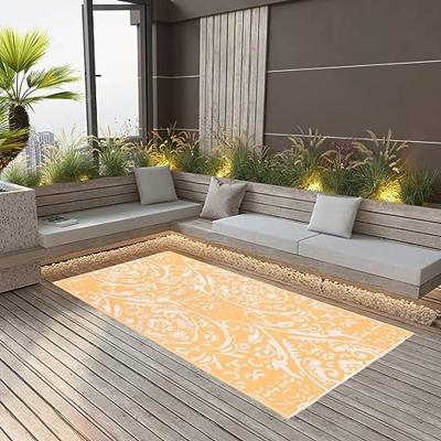 VidaXL Buitenkleed arakil 190x290 cm pp oranje en wit