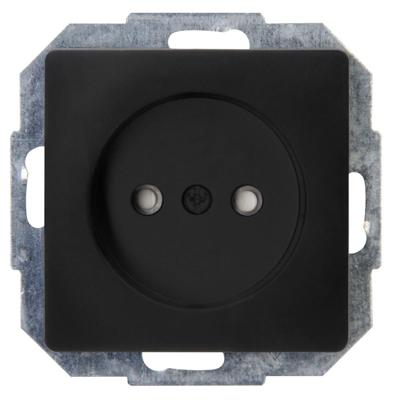 Lyora WandcontactdoosParis zonder randaarde zwart - 921250089