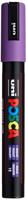Uni-Posca Posca marker, afm pc-5m, lijndikte 2,5 mm, medium, violet, 1 stuk - thumbnail