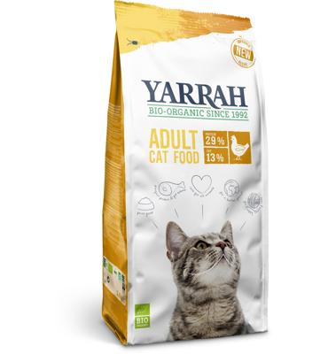 Yarrah Biologisch Adult kattenvoer met kip 10 kilo - thumbnail