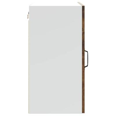 Keukenwandkast Kalmar bewerkt hout gerookt eikenkleurig Keukenwandkast Kalmar bewerkt hout gerookt eikenkleurig