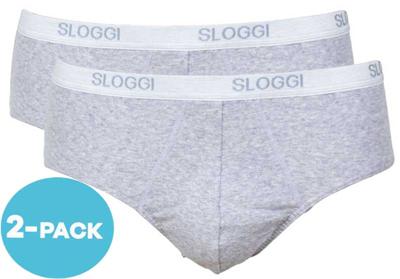 2-pak Basic Midi heren slips - Heup slips mannen - Katoenen onderbroek - heren ondergoed