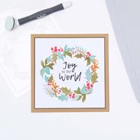 Sizzix • layered stencils holly wreath 4stuks - thumbnail