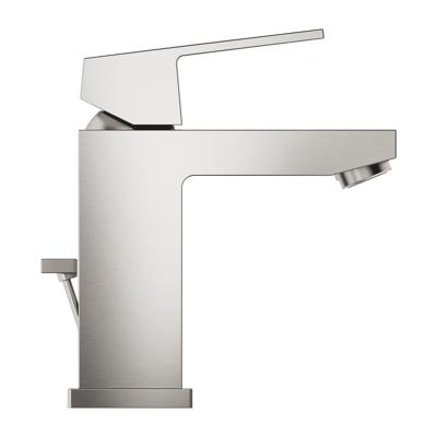 Wastafelmengkraan GROHE Eurocube S-Size M/Waste 28 Mm Supersteel