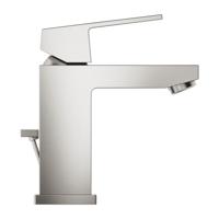 Wastafelmengkraan GROHE Eurocube S-Size M/Waste 28 Mm Supersteel - thumbnail