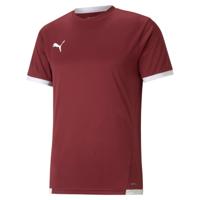 PUMA teamLIGA Voetbalshirt Bordeauxrood Wit - thumbnail