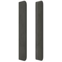 Boxspring met matras fluweel donkergrijs 90x200 cm - thumbnail