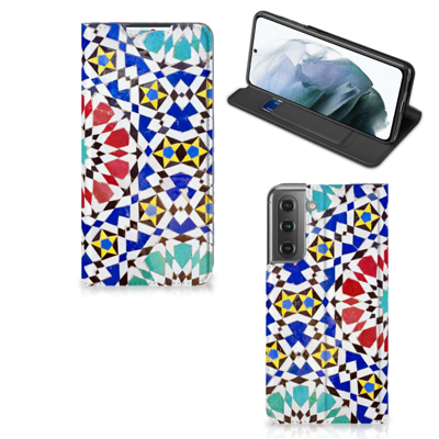 Samsung Galaxy S21 FE | Standcase | Mozaïek Samsung Galaxy S21 FE | Standcase | Mozaïek