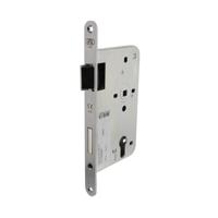 P&E P+E Dag- en nachtslot profielcilindergat 72mm DIN links met rvs geborstelde voorplaat 235x20mm - thumbnail