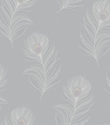 Dutch Wallcoverings Eleganza - Pavone Grey - Grijs