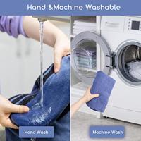 Nobleza Badjas voor hond en kat - Microvezel - Maat S - 40 cm - Blauw - thumbnail
