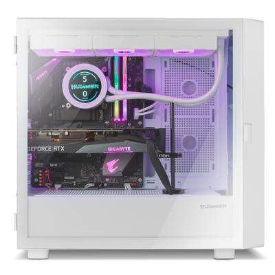 ATX Semi-toren doos Nox-Xtreme NXHUMMERBIOSW Zwart