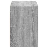 Tv-wandmeubel met LED-verlichting 100x31x45 cm grijs sonoma - thumbnail