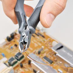 Knipex Zijsnijtang ronde kop + facet 115 mm ESD - 7702115ESD - thumbnail