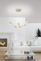 Paul Neuhaus Gouden hanglampMelinda Ø 60cm - 8291-12 - thumbnail