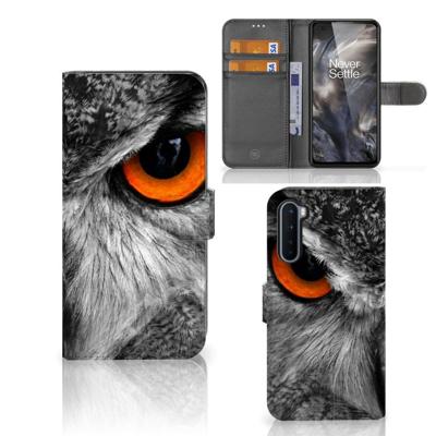 OnePlus Nord | Telefoonhoesje | Met pasjeshouder | Uil OnePlus Nord | Telefoonhoesje | Met pasjeshouder | Uil