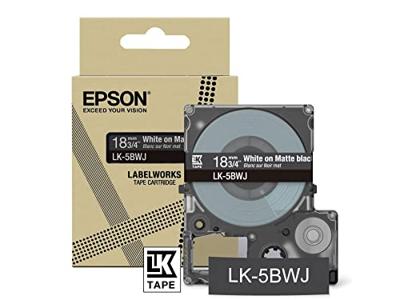 Epson LK-5BWJ Zwart, Wit