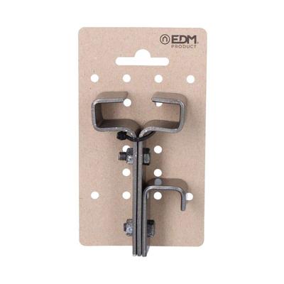 Houder EDM 85595 IPN 10 Zwart Zink 10 x 5,5 cm Balk