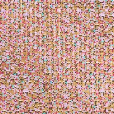 Cadeaupapier - Geschenkpapier - Mosaic toffee on white ribbed 70 cm