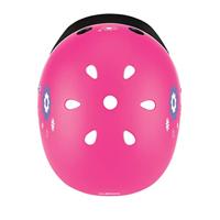 Globber helm elite lights pink flowers - thumbnail