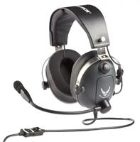 Thrustmaster Headset Over Ear headset Kabel Stereo Grijs, Metallic Volumeregeling, Microfoon uitschakelbaar (mute) Gamen - thumbnail