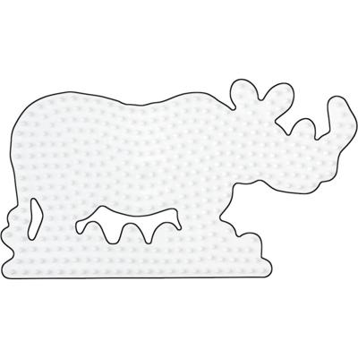 Hama midi strijkkralenbordje - neushoorn