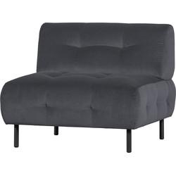 WOOOD Fauteuil 'Lloyd' Velvet, kleur Cloud