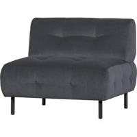 WOOOD Fauteuil 'Lloyd' Velvet, kleur Cloud - thumbnail