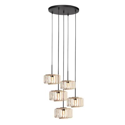 Steinhauer 5-lichts hanglampHaloSwap rond Ø 50cm - 4522ZW